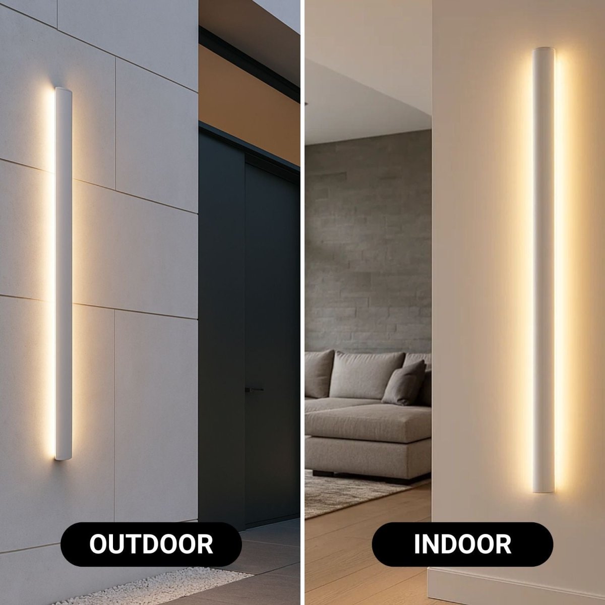 Aplique de pared interior/exterior - 22W - 2700K - 1100mm - IP65 - Barcelona Led-Decoración