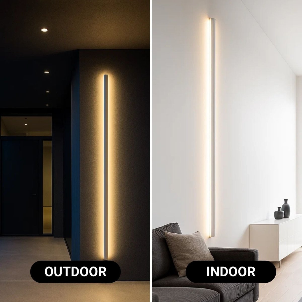 Aplique de pared interior/exterior - 36W - 2700K - 1800mm - IP65 - Barcelona Led-Decoración