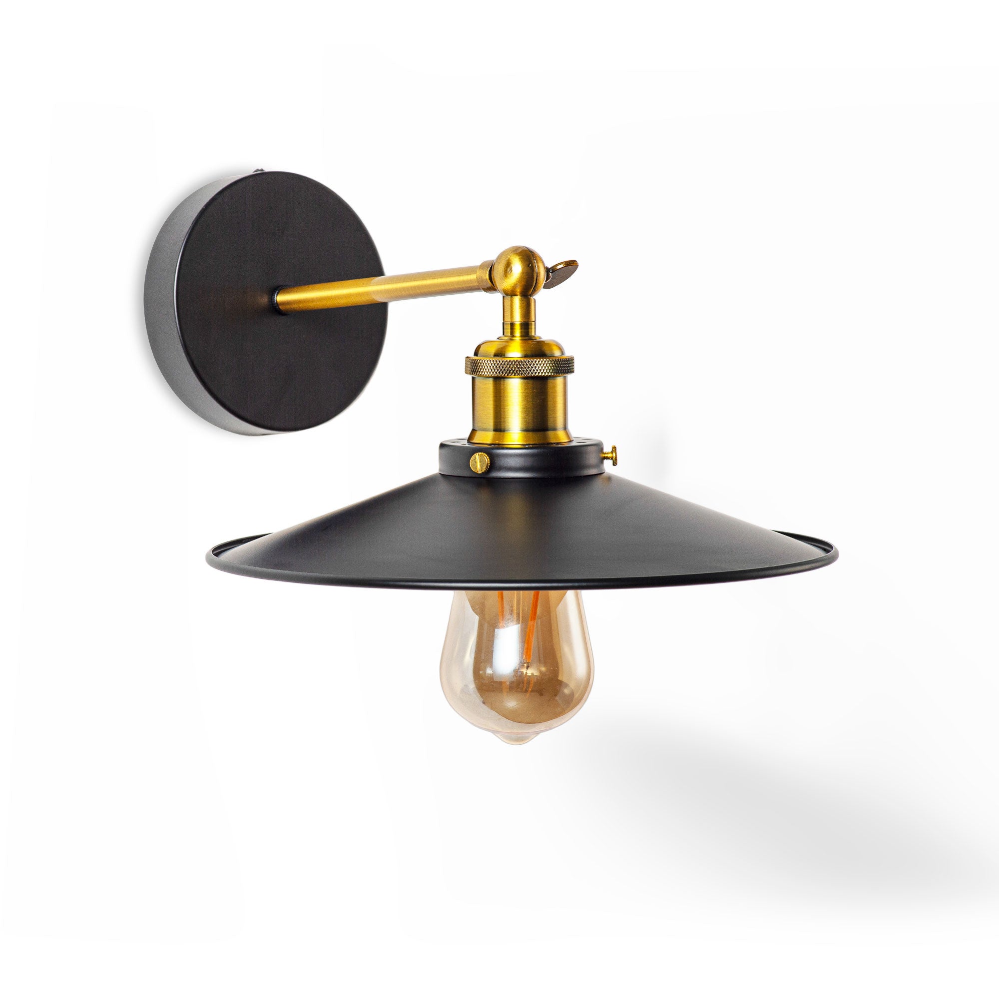 Aplique de pared retro "CLOCK WORK" - E27 (7)