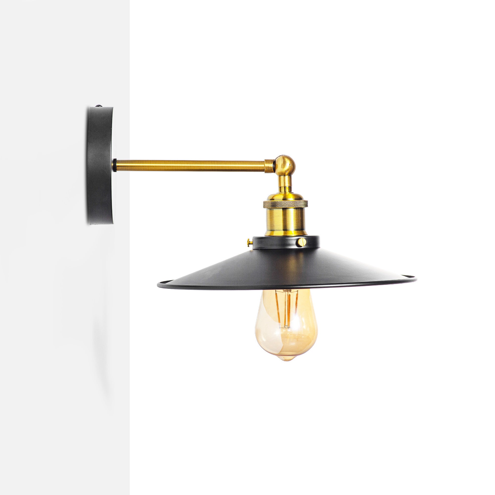 Aplique de pared retro "CLOCK WORK" - E27 (10)