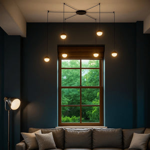 Lámpara colgante LED de diseño "ÓRBITA" - 6 x 9W (54W) (7)