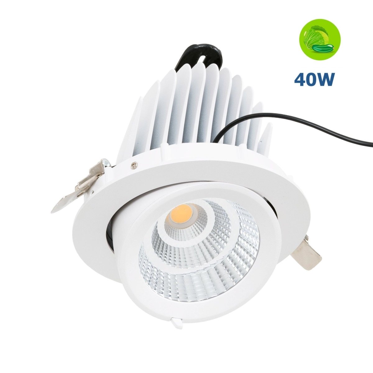 Downlight LED basculante empotrable - Chip especial para comercios - 40W - Barcelona Led-