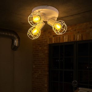 Lámpara de techo orientable jaula "AZOR-3" E14 (1)