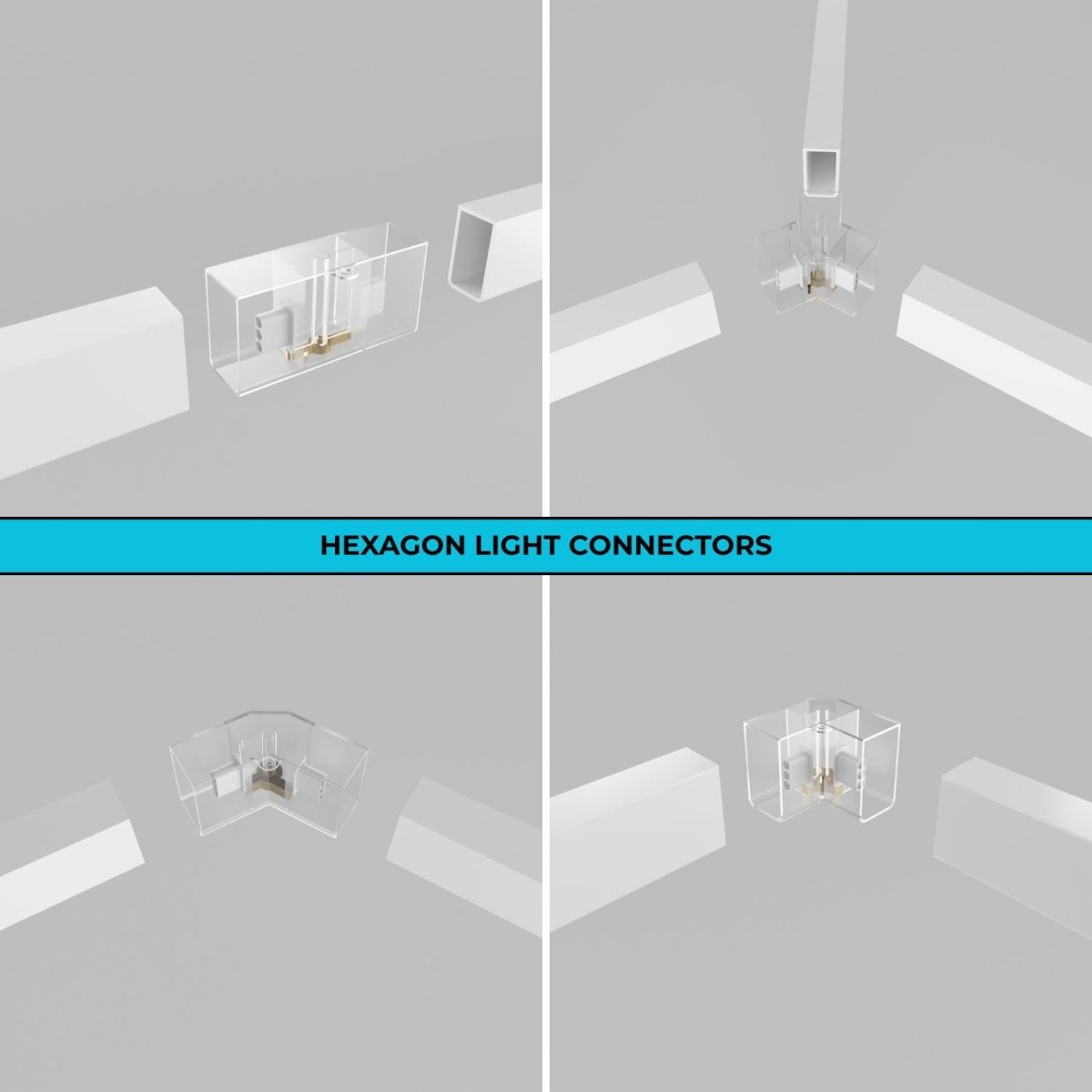 Conector en Y para hexágono - 2,2 cm - Barcelona Led-
