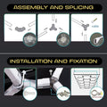 Hexagonal luminaire suspension kit 4