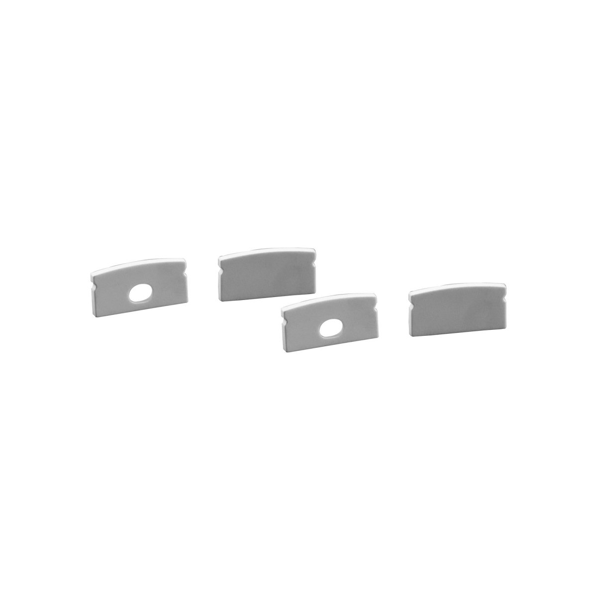 Perfil tira LED de superficie con difusor - Kit completo - 17x8,5mm - Tira LED ≤10mm - 2 metros - Barcelona Led-