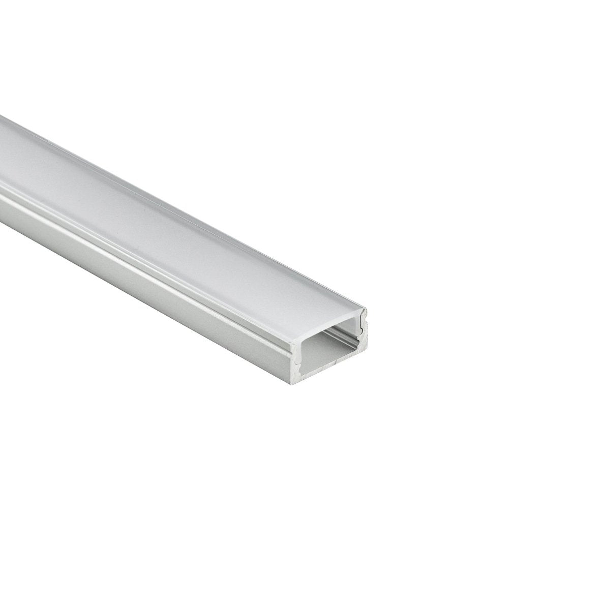 Perfil tira LED de superficie con difusor - Kit completo - 17x8,5mm - Tira LED ≤10mm - 2 metros - Barcelona Led-