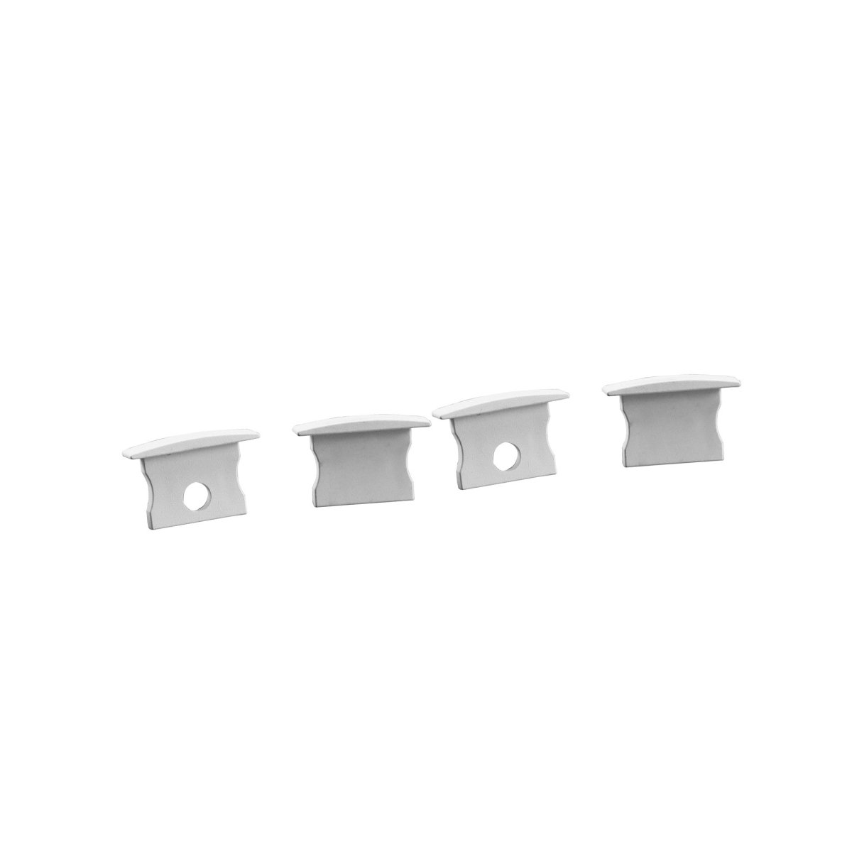 Perfil tira LED empotrable con difusor - Kit completo - 12,2x13mm - Tira LED ≤10mm - 2 metros - Barcelona Led-