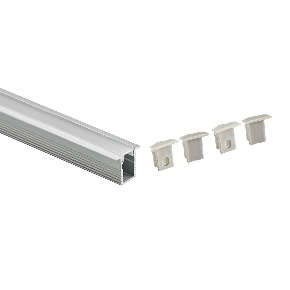Inbouw LED-strip profiel met diffuser - Compleet kit - 12x8mm - LED ...