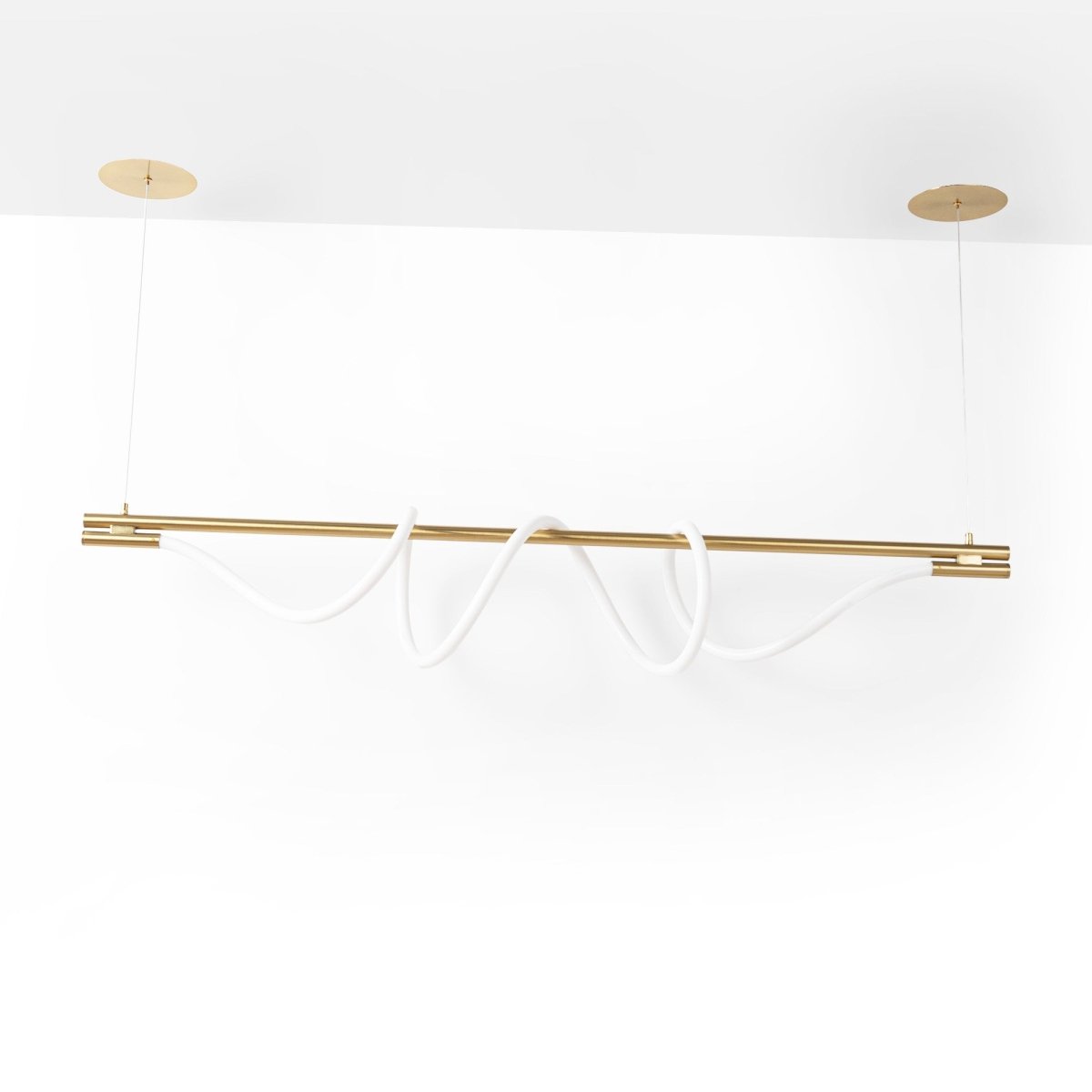 Lámpara colgante moderna neón ondulante "Corda" - 360º - 45W - 3000K - Barcelona Led-Decoración