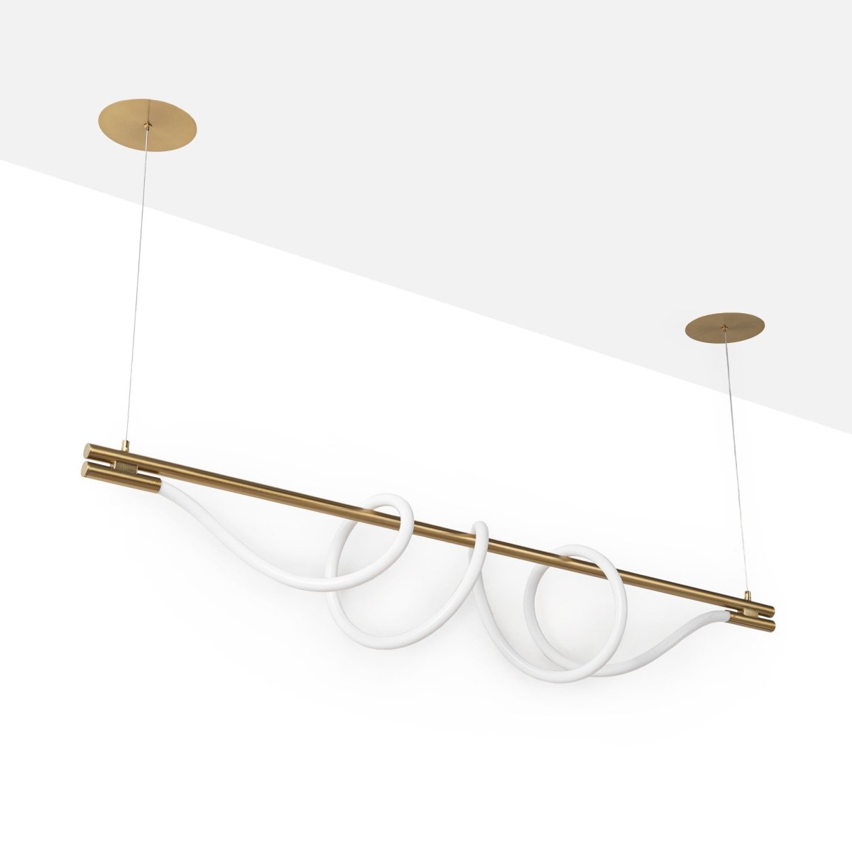 Lámpara colgante moderna neón ondulante "Corda" - 360º - 45W - 3000K - Barcelona Led-Decoración