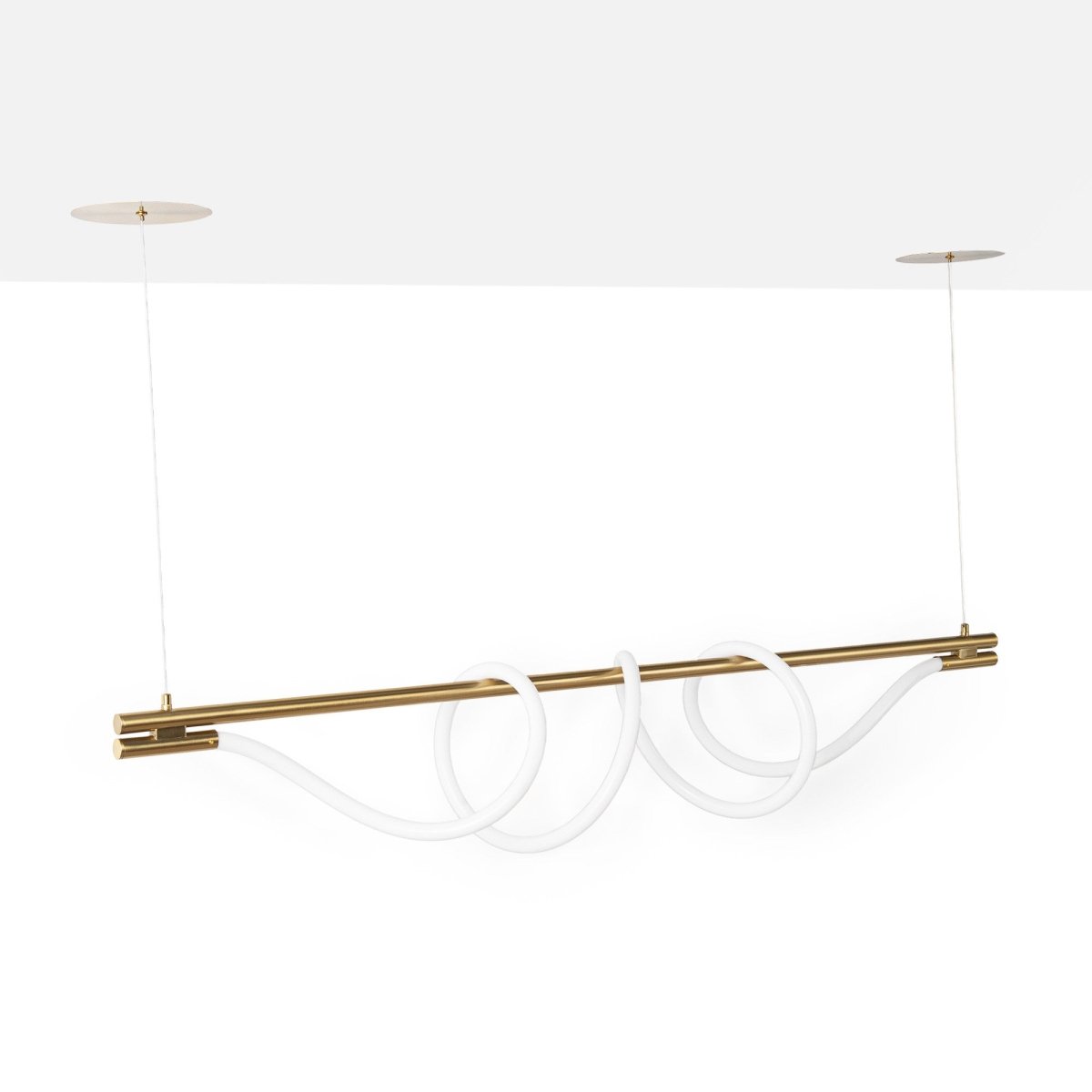 Lámpara colgante moderna neón ondulante "Corda" - 360º - 45W - 3000K - Barcelona Led-Decoración