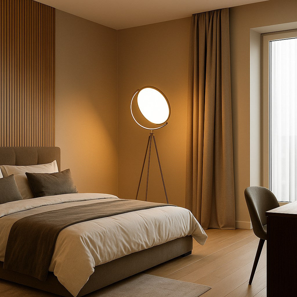 Lámpara de pie LED diseño "Eyes" - 26W - Luz cálida (2)