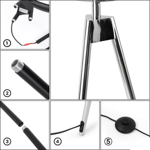 Lámpara de pie LED diseño "Eyes" - 26W - Luz cálida (27)
