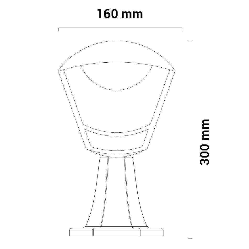 Lámpara de pie LED farol "TEAR" 8W IP44 (4)