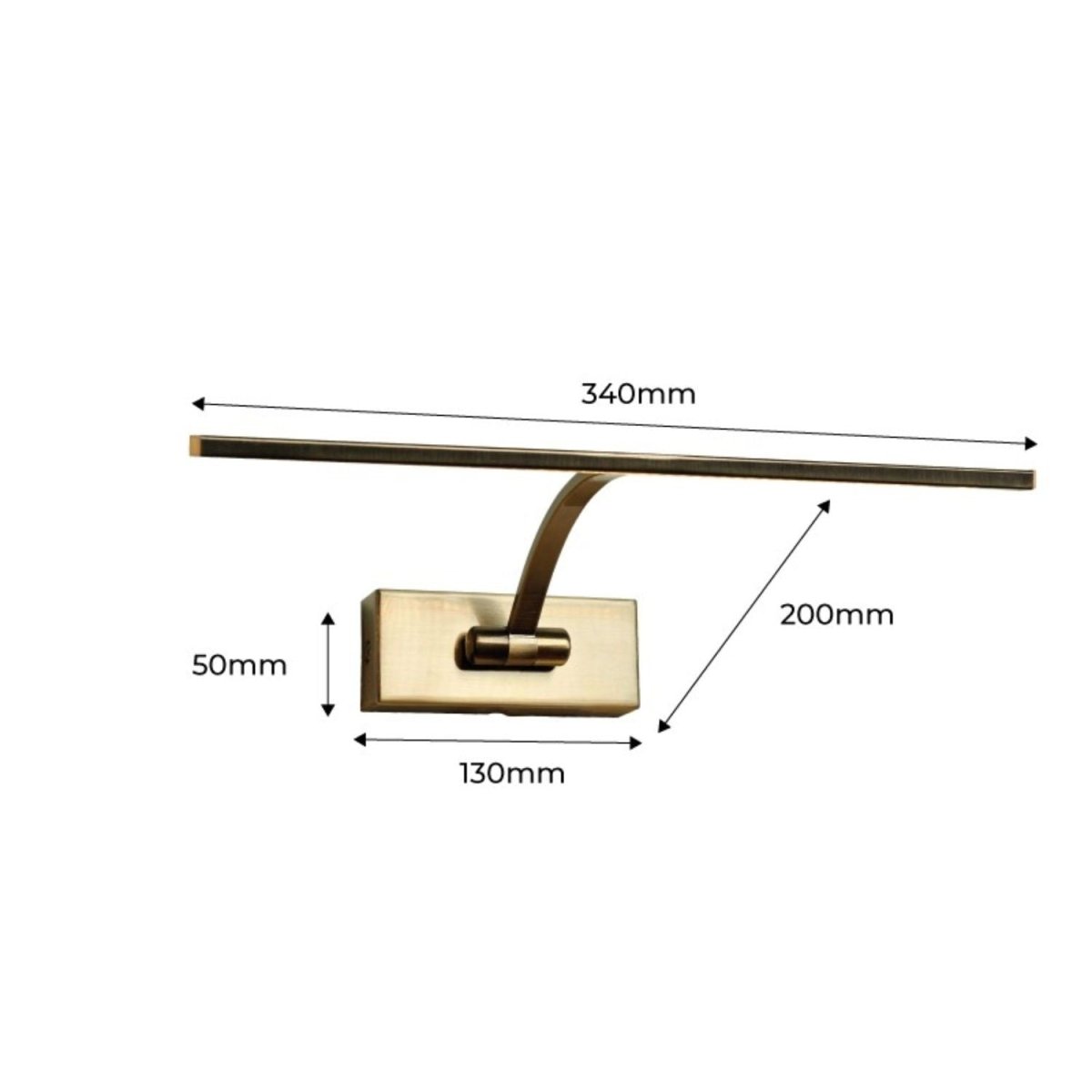 Aplique de pared para iluminación de cuadros LED 6W ajustable - Barcelona Led-Decoración