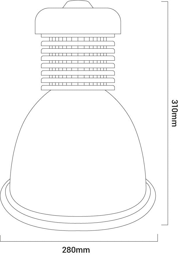Campana LED 30W especial para panaderías (25)