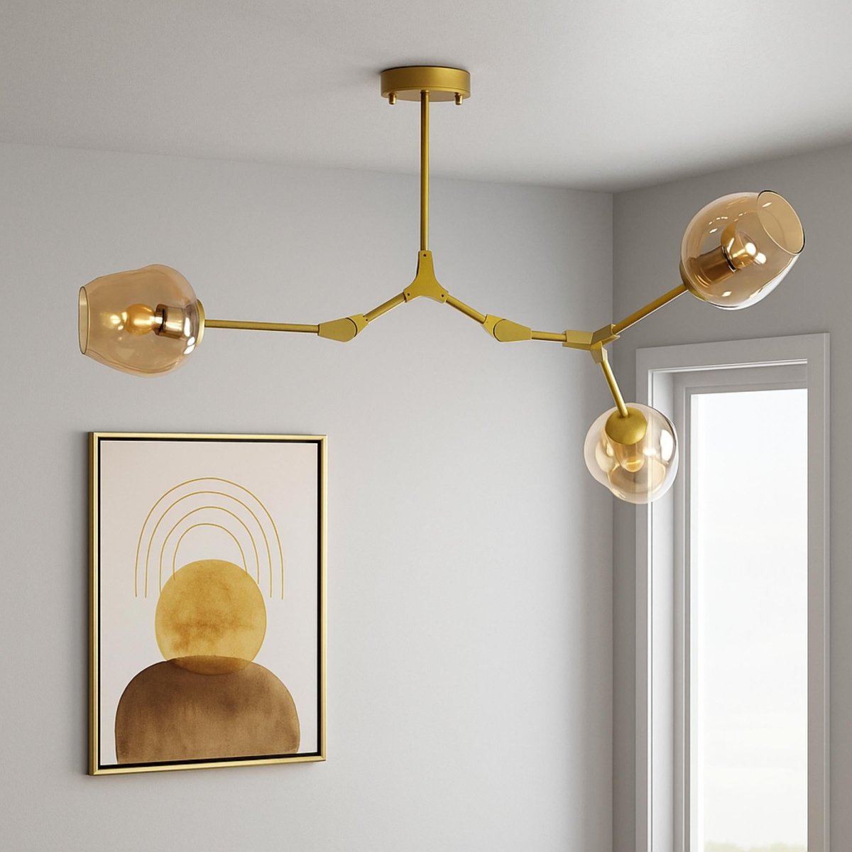 Lámpara de techo articulada "ORIÓN 3" - 3 x E27 - Barcelona Led-Decoración