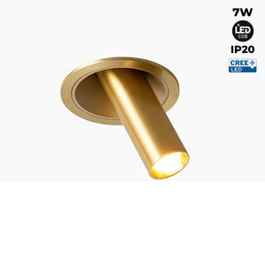 Foco LED empotrable orientable "ALAI" - Zoom - 100mm - 2800K - LED COB - chip Cree - 7W (58)