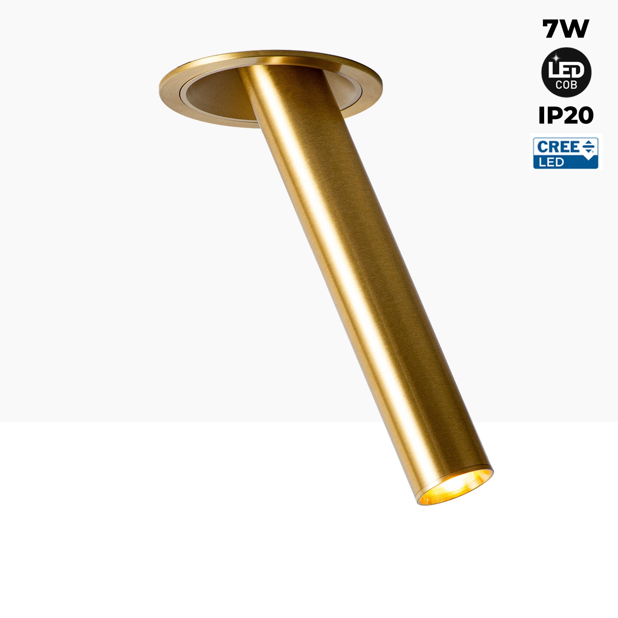 Foco LED empotrable orientable "ALAI" - Zoom - 200mm - 2800K - LED COB - chip Cree - 7W (57)