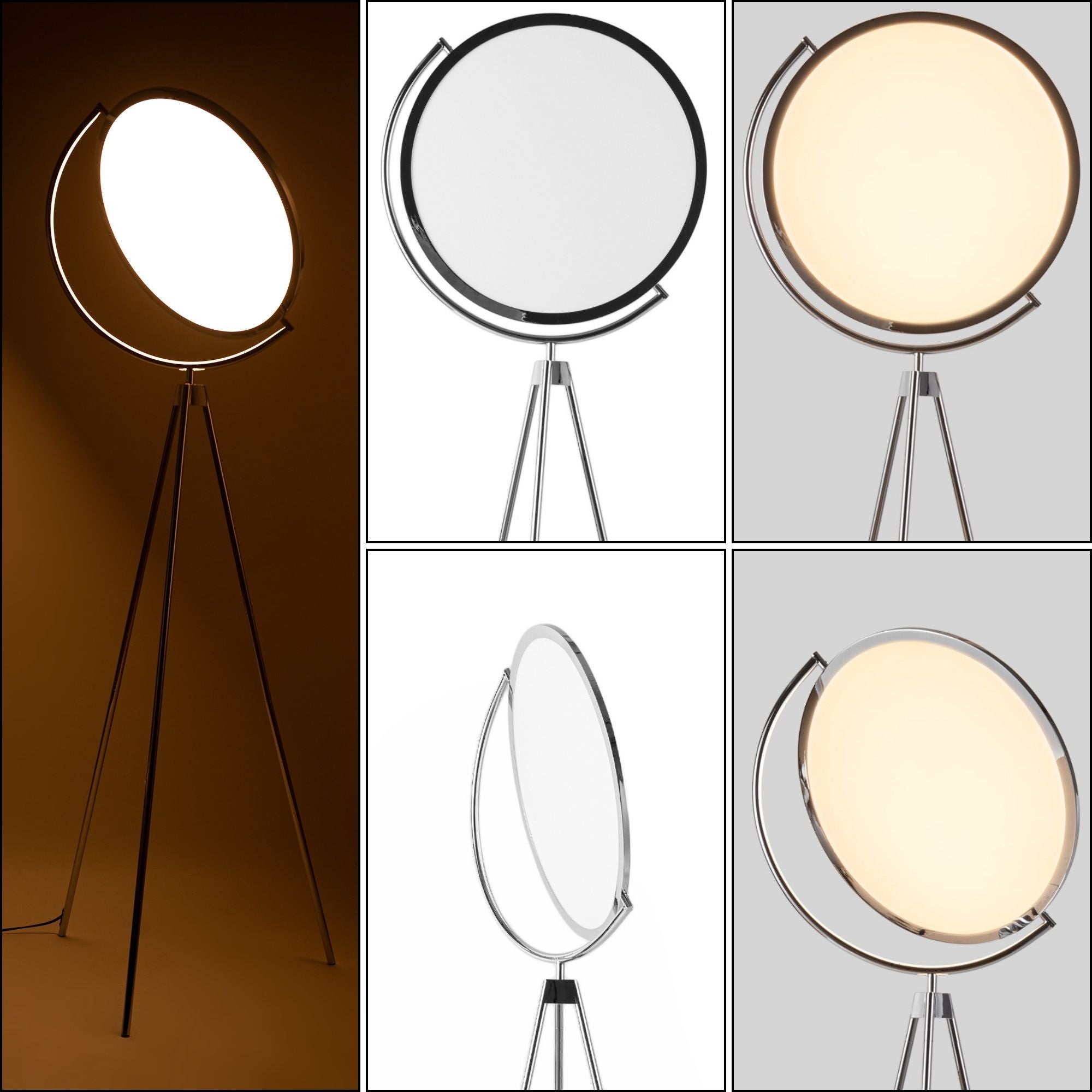 Lámpara de pie LED diseño "Eyes" - 26W - Luz cálida (25)