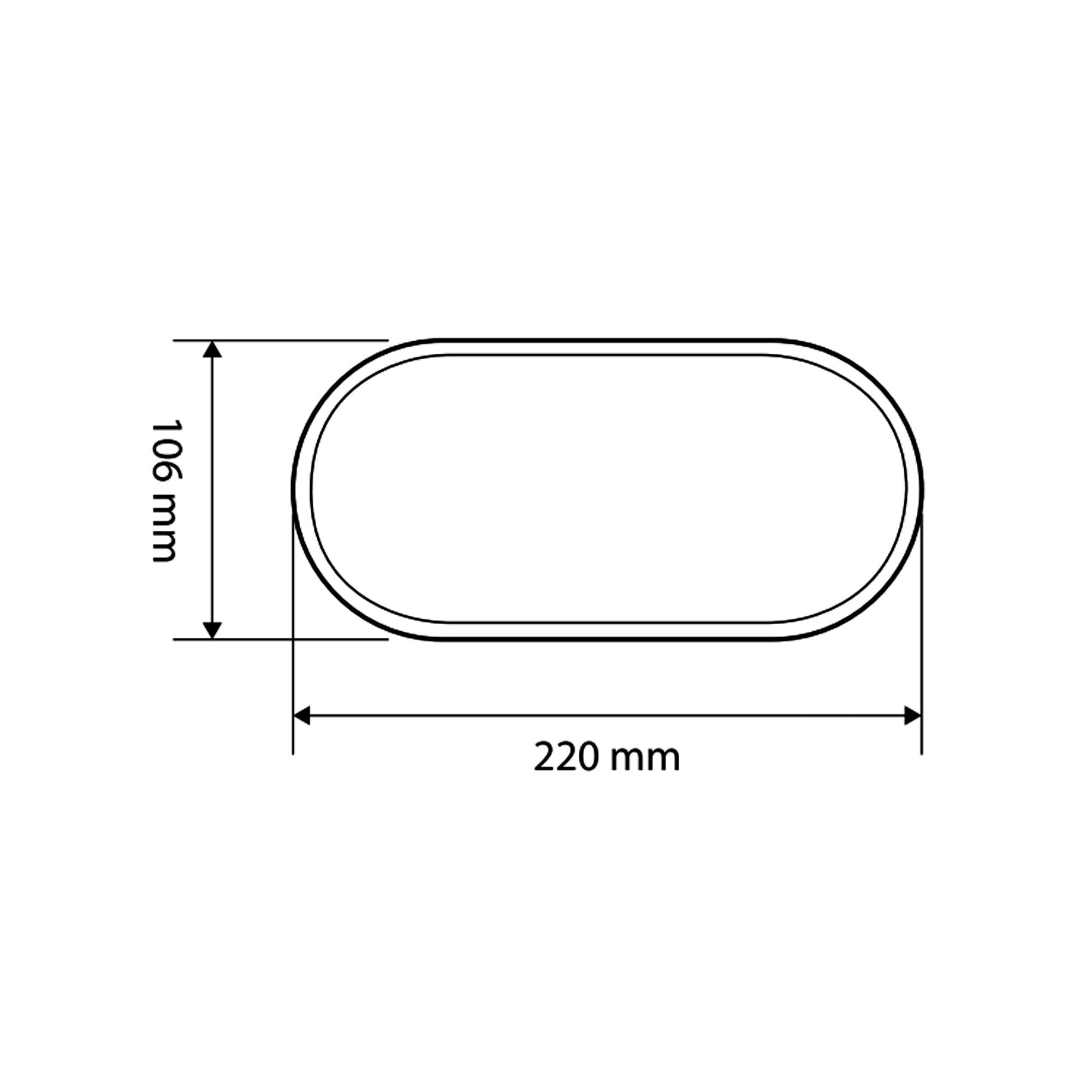 Plafón LED exterior ovalado - 15W - CCT - 1500lm - IP65 (9)