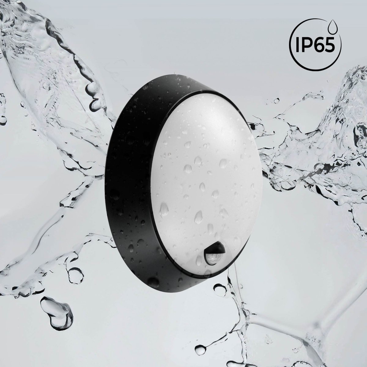 Plafón LED exterior redondo con sensor PIR - 15W - CCT - IP65 - Barcelona Led-Decoración
