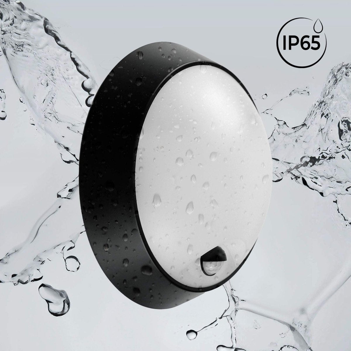 Plafón LED exterior redondo con sensor PIR - 20W - CCT - IP65 - Barcelona Led-Decoración