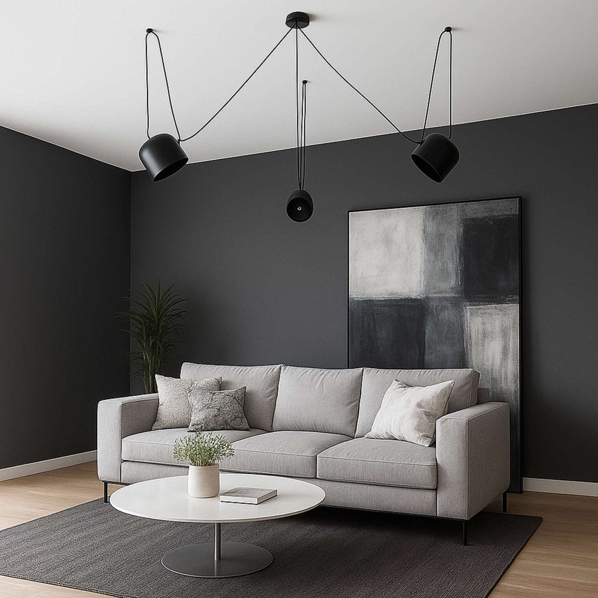 Lámpara colgante moderna triple "Blus" - E27 - Barcelona Led-Decoración
