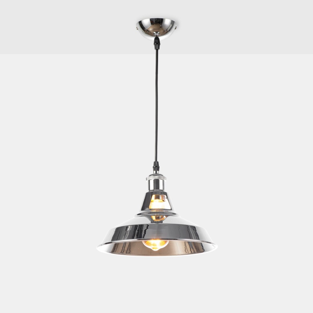 Lámpara industrial retro colgante "MANACOR" con cúpula de metal - Barcelona Led-Decoración