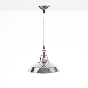 Lámpara industrial retro colgante "MANACOR" con cúpula de metal (17)