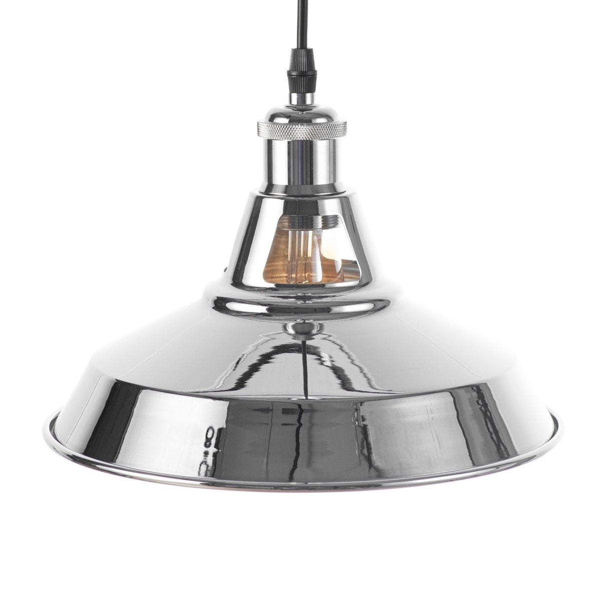 Lámpara industrial retro colgante "MANACOR" con cúpula de metal - Barcelona Led-Decoración