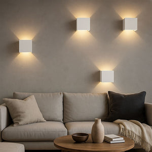 Pack de 4 Apliques de pared "KURTIN" 6W luz up and down regulable (28)