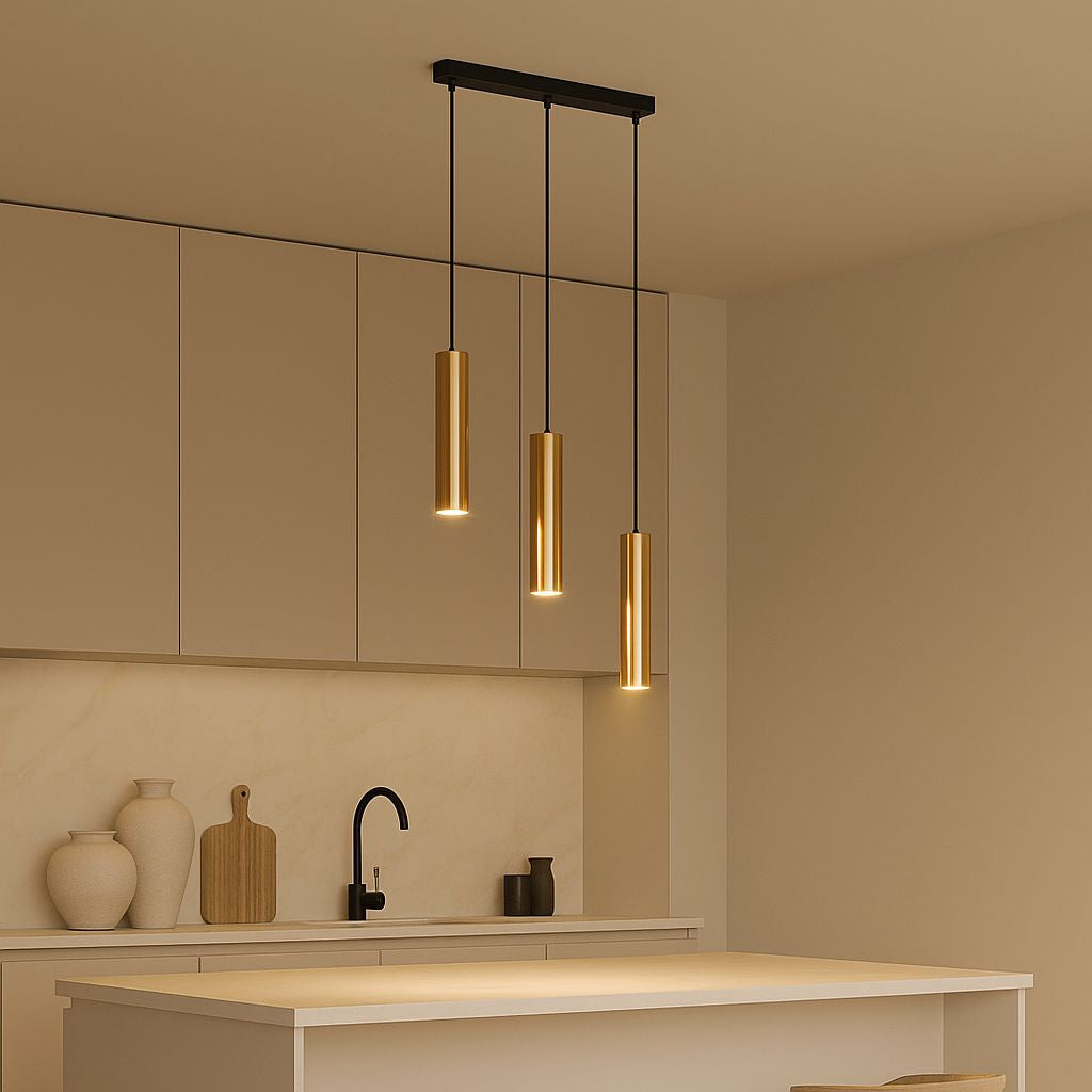 Lámpara colgante triple minimalista "Bila 3" - GU10 (3)