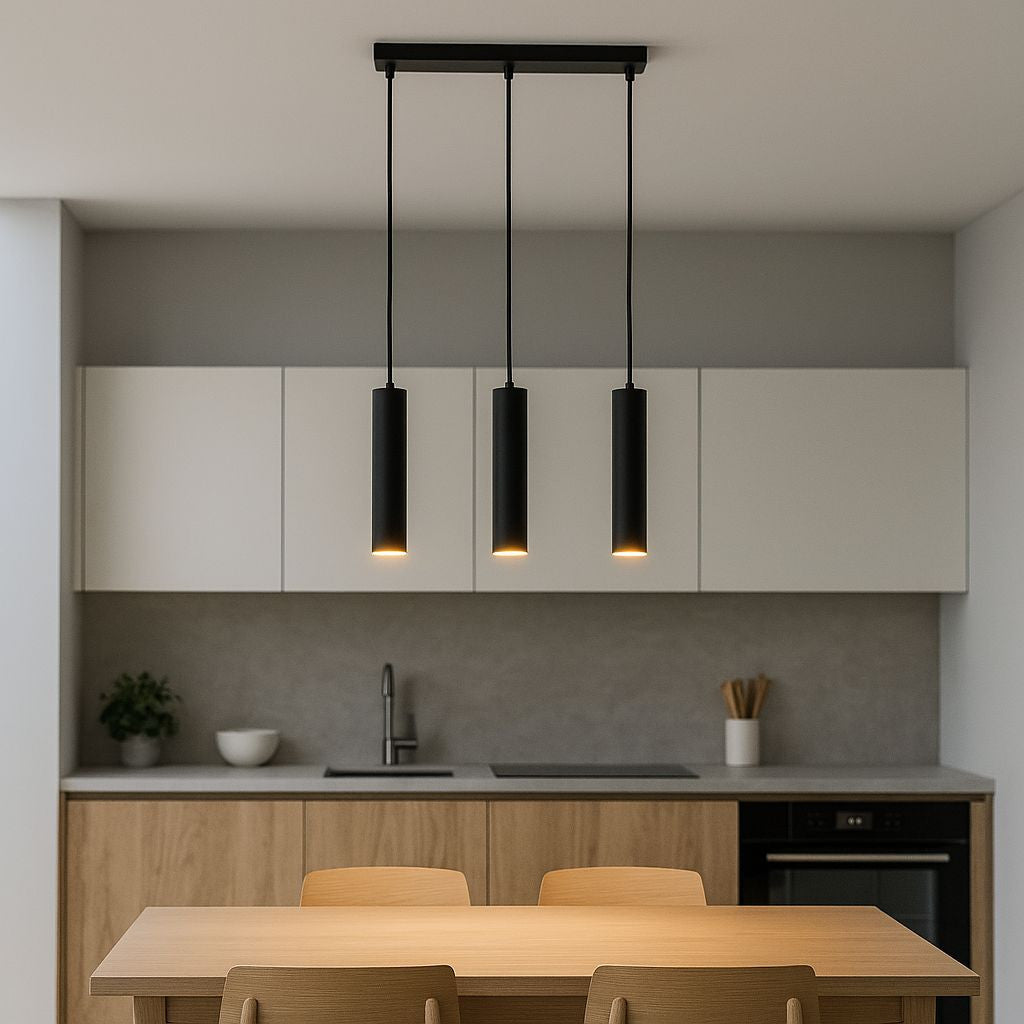 Lámpara colgante triple minimalista "Bila 3" - GU10 (31)