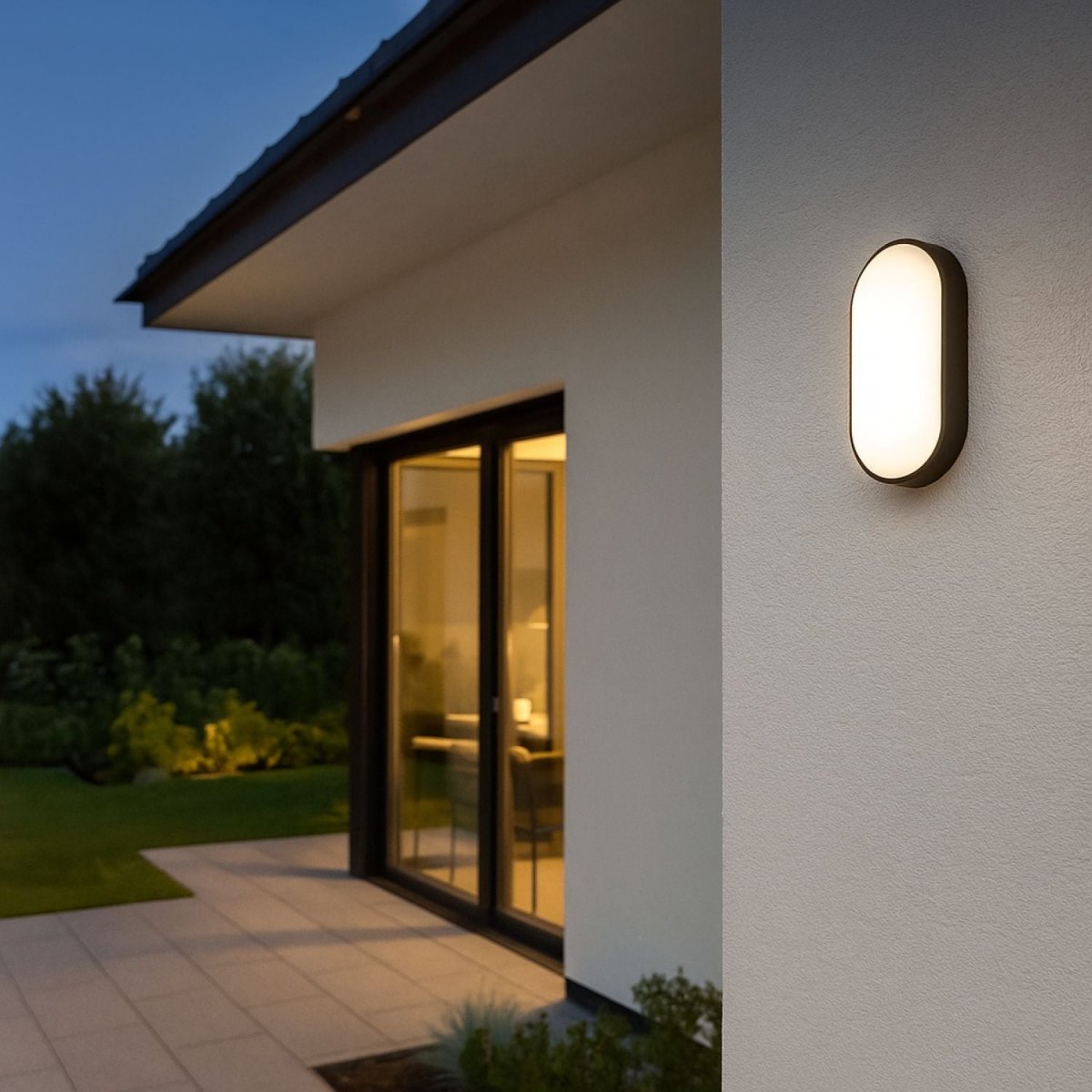 Plafón LED exterior ovalado - 15W - CCT - 1500lm - IP65 - Barcelona Led-Decoración