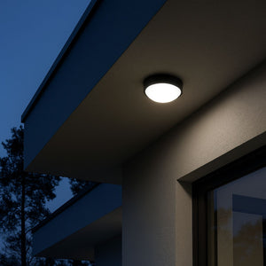 Plafón LED exterior redondo con sensor PIR - 15W - CCT - IP65 (11)