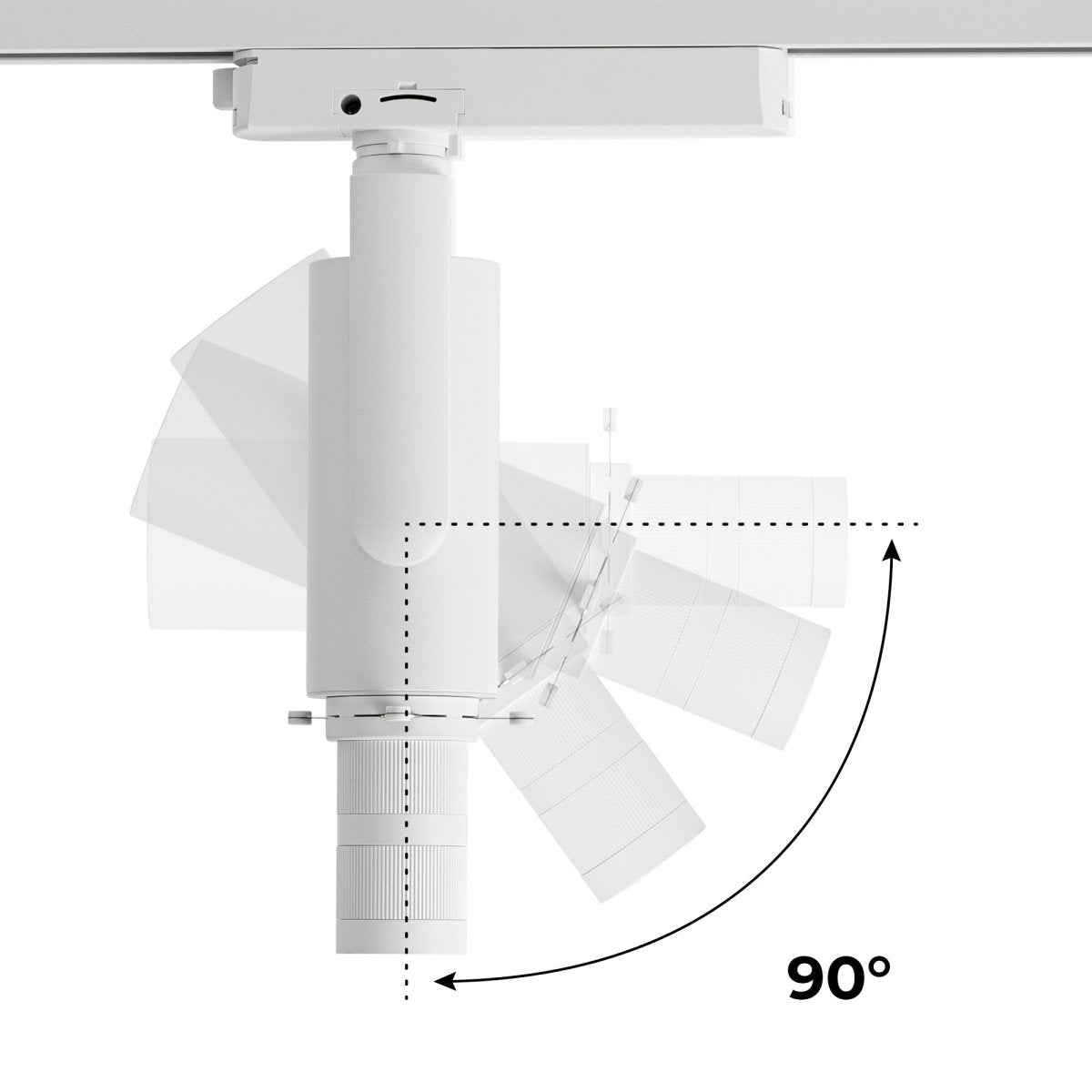 Proyector shapeable para carril monofásico - 20W - 20º-35 - Barcelona Led-