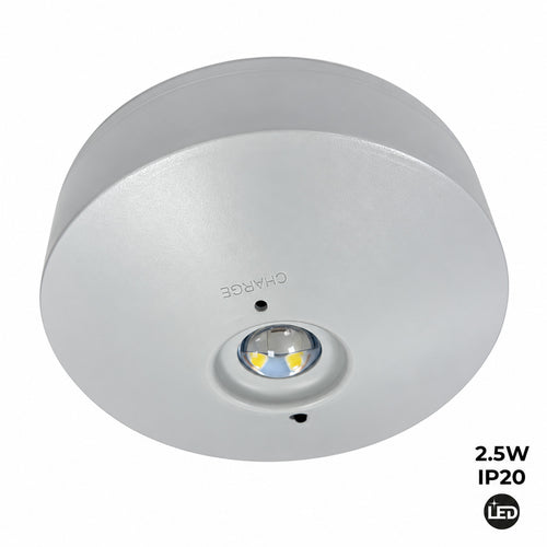 Awaryjna i trwała lampa LED do zamontowania na powierzchni 150lm 2,5W - 3 godziny IP20