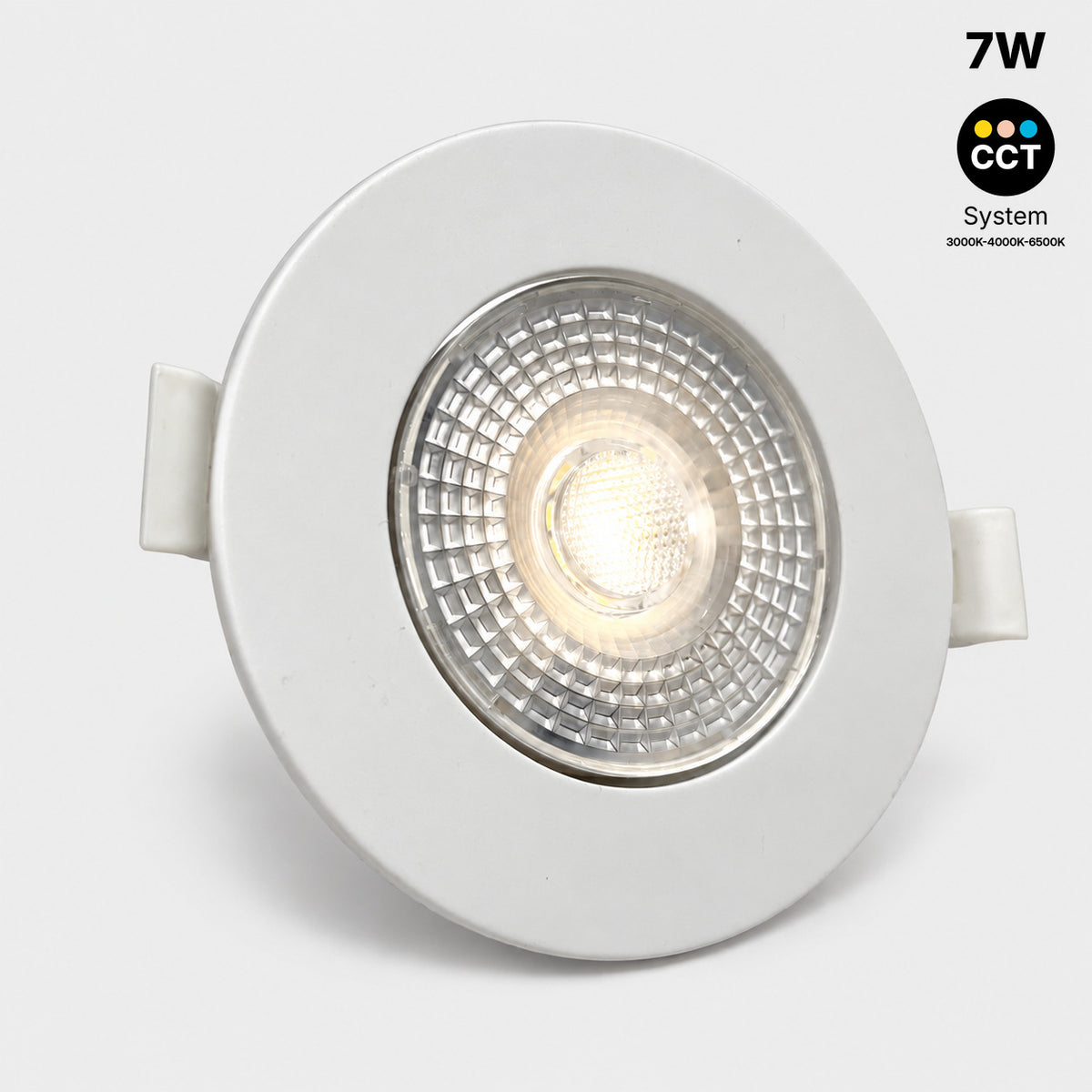 Downlight LED empotrable orientable - 3W-5W-7W - CCT - 560lm - Corte Ø75mm - IP20
