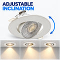 Adjustable recessed LED downlight - 3W-5W-7W - CCT - 560lm - Ø75mm cut - IP20 2