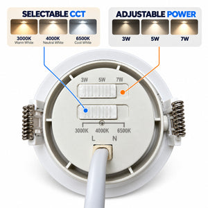 Downlight LED empotrable orientable - 3W-5W-7W - CCT - 560lm - Corte Ø75mm - IP20 (5)
