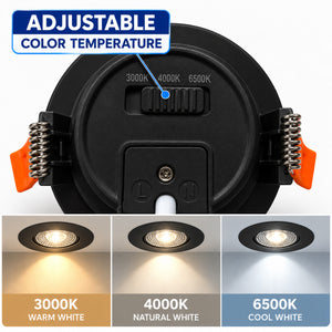 Downlight LED empotrable fijo - 7W - CCT - 560lm - Corte Ø75mm - IP54 (10)