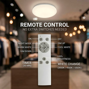 Plafón LED de techo con mando a distancia - CCT - 23W - CRI80 - IP20 (14)