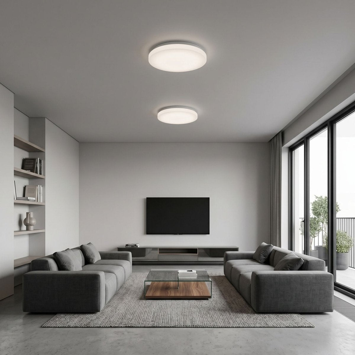 Plafón LED de techo - CCT - 28W - CRI80 - IP20 - Barcelona Led-Iluminación