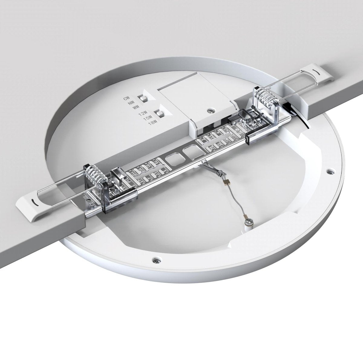 Plafón LED CCT circular - 12W/15W/18W - Potencia ajustable - Superficie o empotrado - IP54 - Barcelona Led-