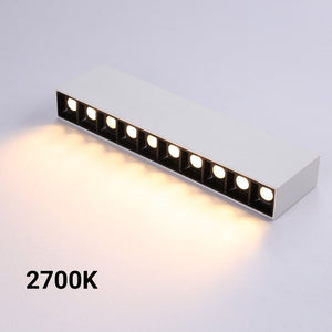 Foco lineal LED superficie color blanco - 20W - UGR18 - CRI90 - Chip OSRAM (1)