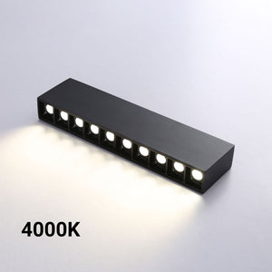 Foco lineal LED superficie color negro - 20W - UGR18 - CRI90 - Chip OSRAM (1)