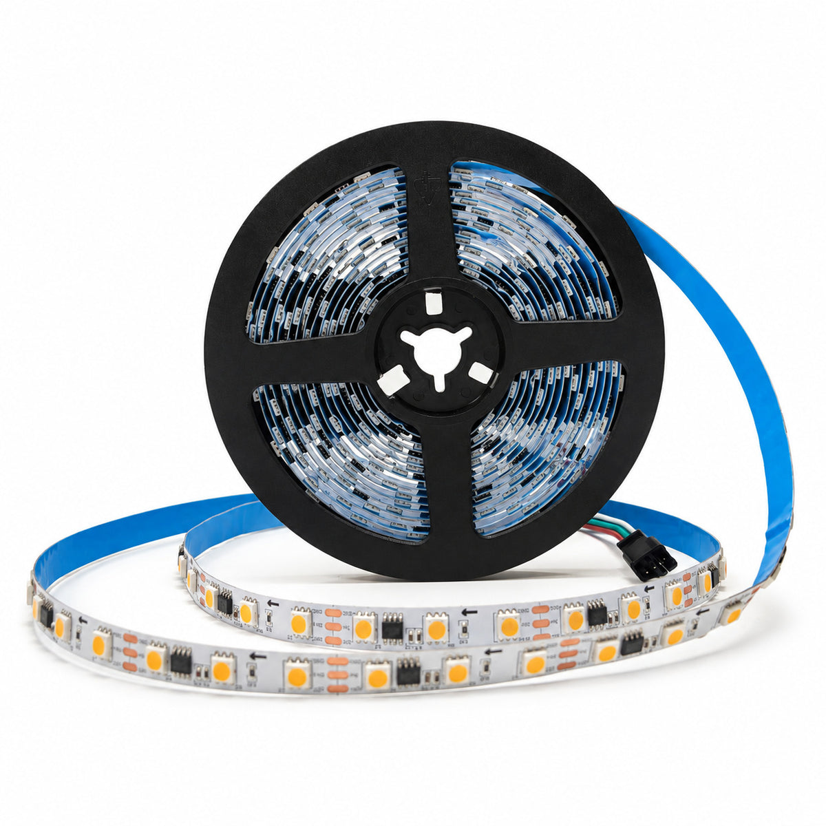 Tira de LED inteligente IC 12V DC - 14,4W/m - IP20 - 60 LED/m - Ancho 10mm - 5 metros
