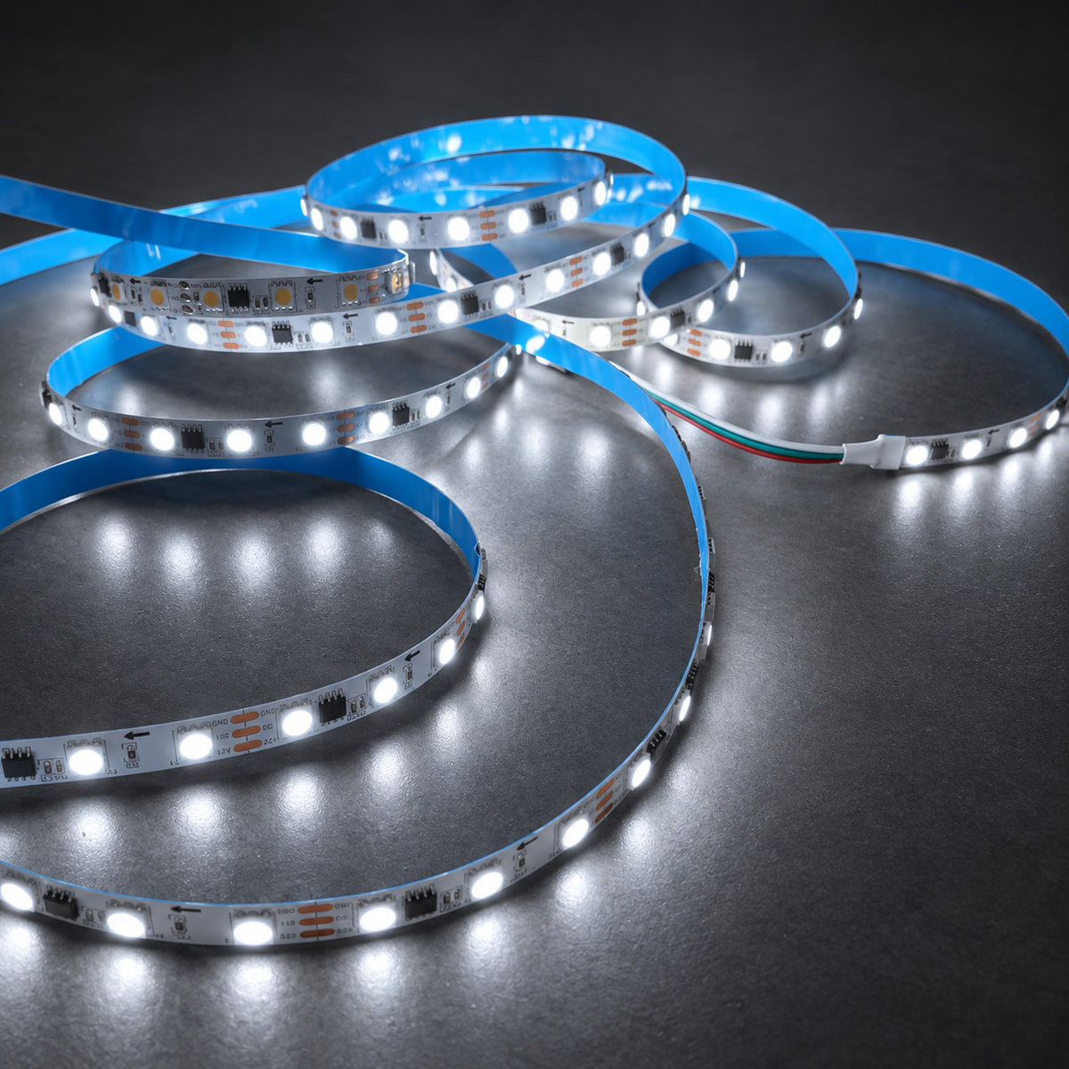 Tira de LED inteligente IC 12V DC - 14,4W/m - IP20 - 60 LED/m - Ancho 10mm - 5 metros (5)